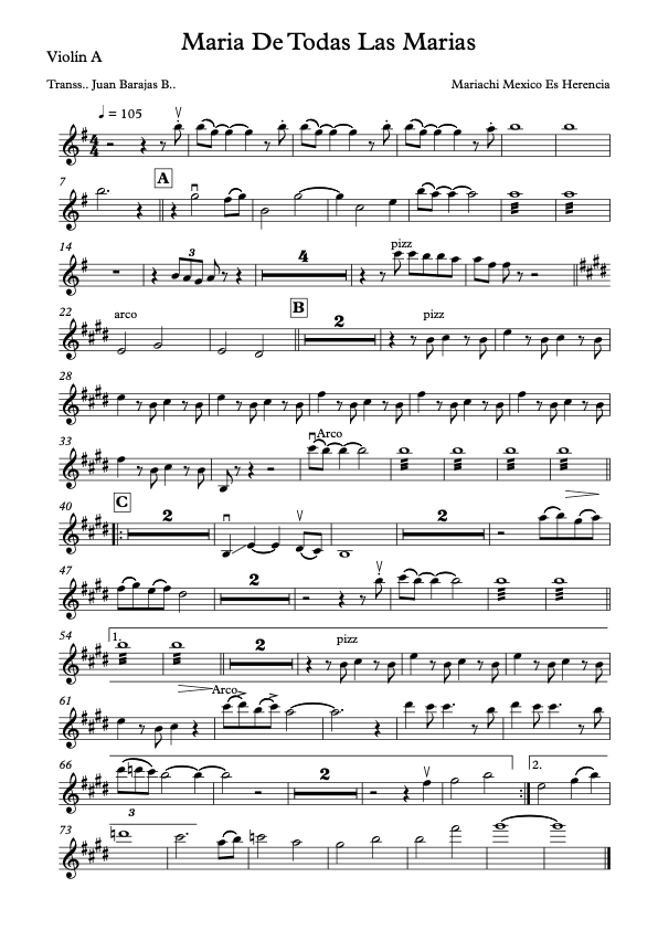 La imagen puede contener una previsualizacion de una partitura